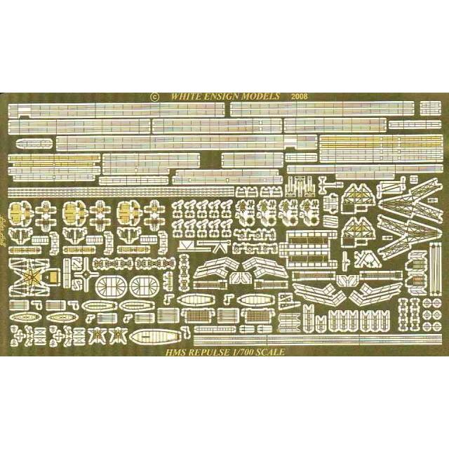 【再入荷】780 英国海軍 巡洋戦艦 レパルス 1941 エッチングパーツ