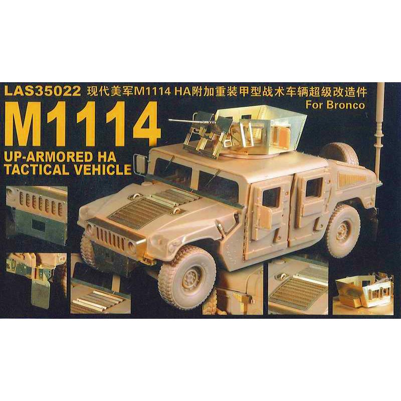【新製品】[2002904002201] LAS35022)ハンヴィー M1114 装甲強化型用 ディテールアップパーツセット