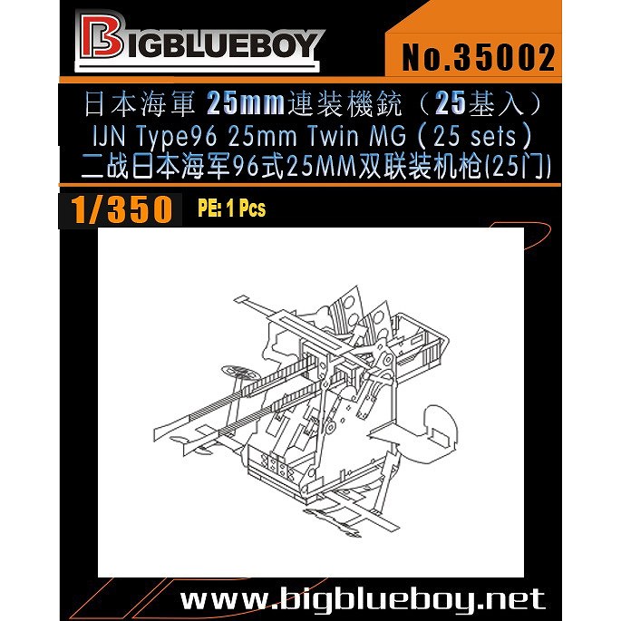 【新製品】35002)日本海軍 25mm連装機銃