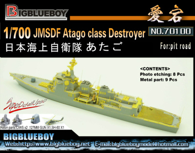 【新製品】70100)あたご型護衛艦用エッチングパーツ