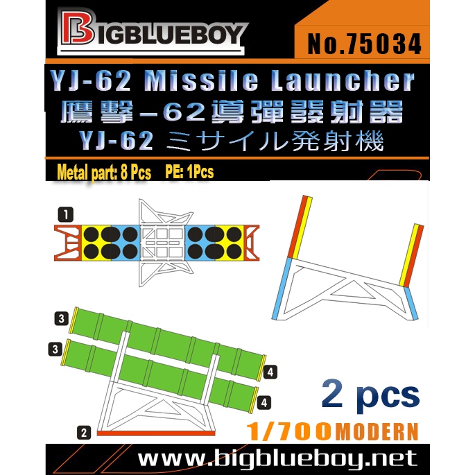 【新製品】75034)中国海軍 YJ-62 ミサイルランチャー