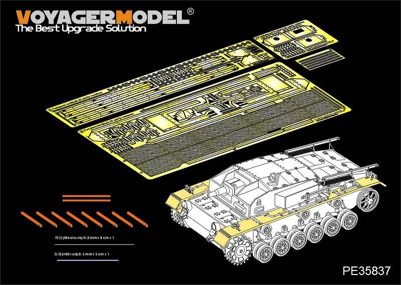 【新製品】PE35837)WWII 独 III号突撃砲A-E型 フェンダーセット