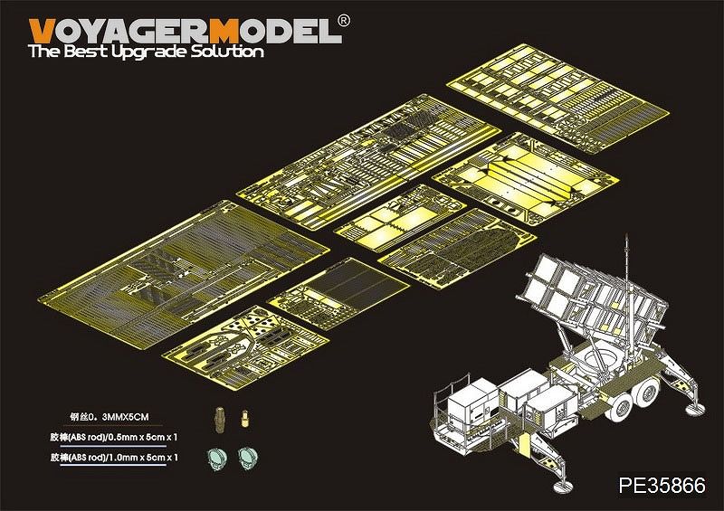 【新製品】PE35866)現用 米 MIM-104C パトリオット1 ミサイルランチャー エッチング基本セット