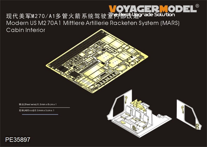 【新製品】PE35897)現用米 M270A1 MLRS キャビンインテリアセット