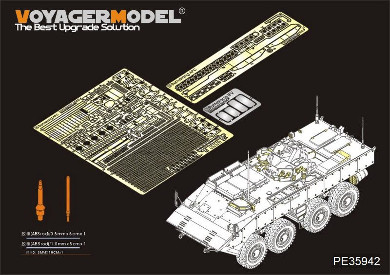 【新製品】PE35942)現用露 VPK-7289 ブーメラン APC 基本エッチングパーツセット