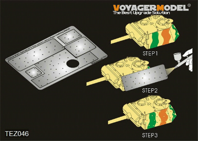 【新製品】[2002934104609] TEZ046)WWII 独 AFV ディスクパターン カモフラージュ用マスキングステンシル2