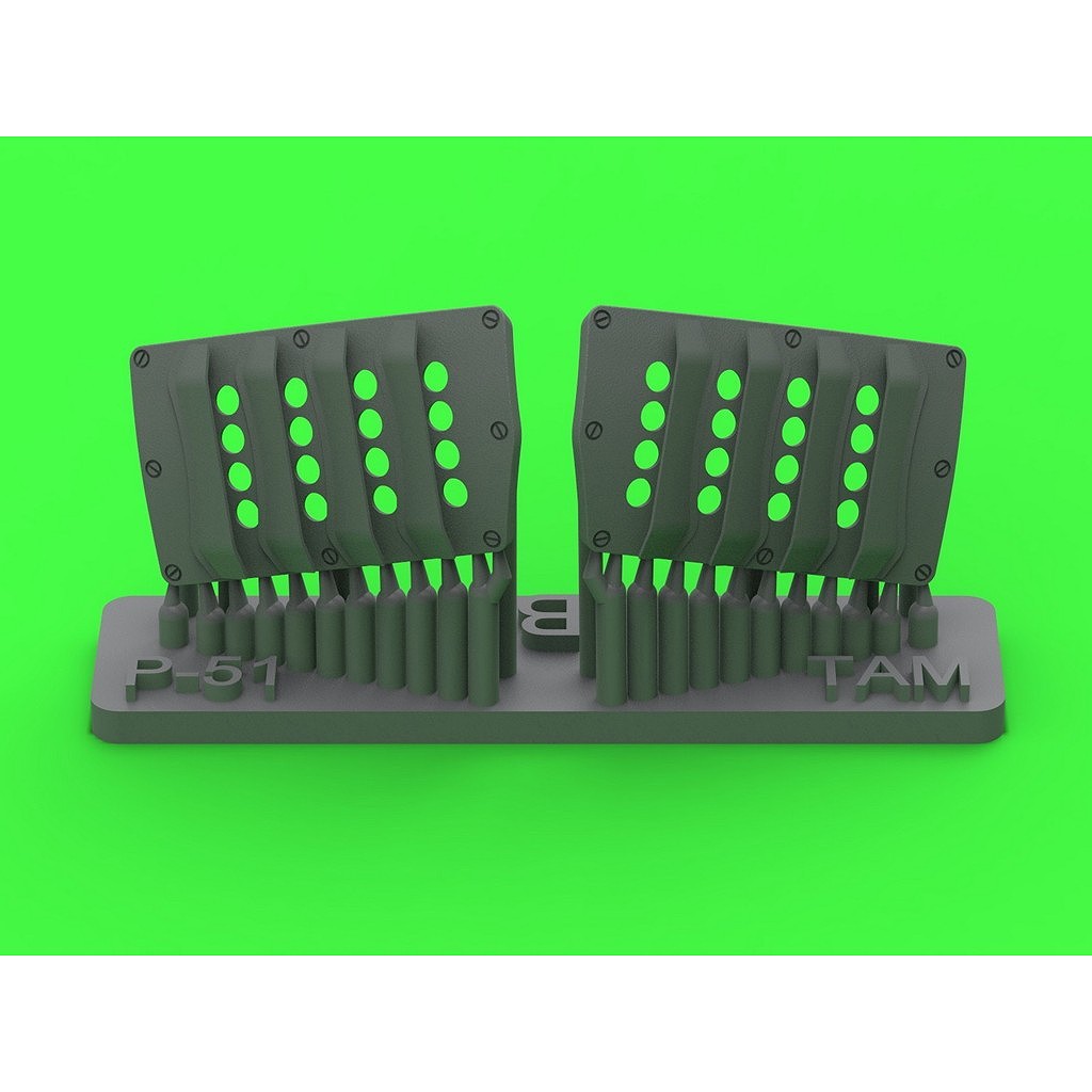 【新製品】AM32-138 ノースアメリカン P-51 マスタング キャブレターエアフィルターカバー イギリス空軍仕様ルーバータイプ Ver.B(タミヤ用)