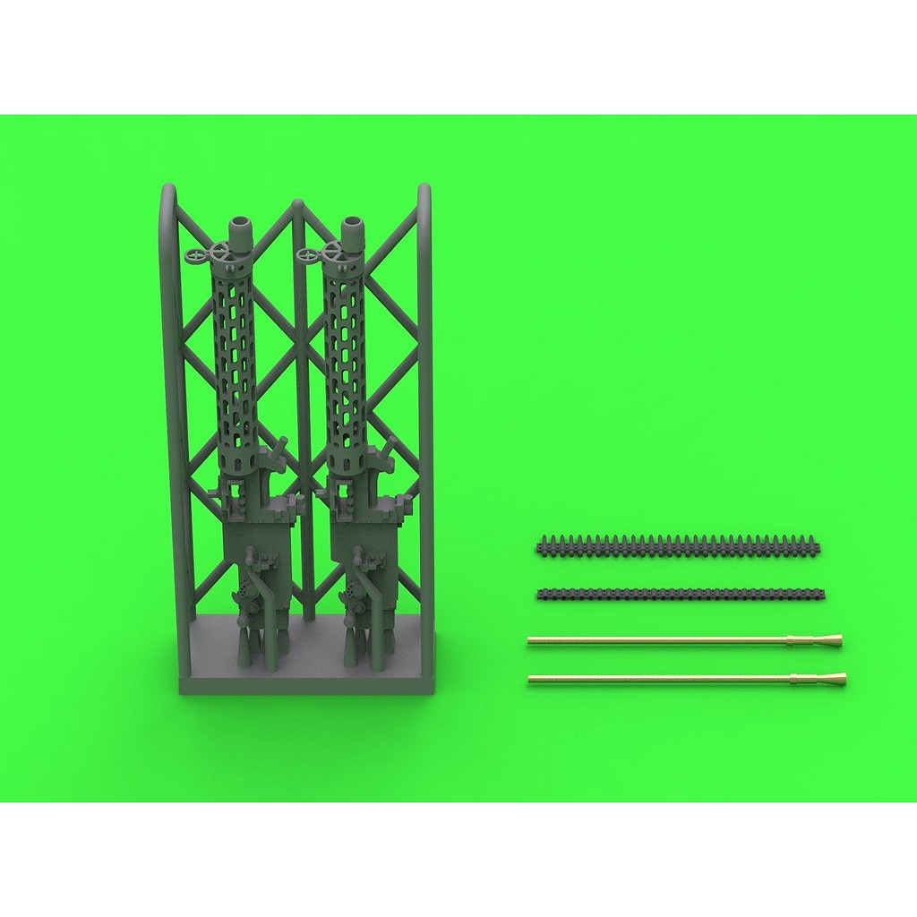 【新製品】AM48-183 WWI ドイツ シュパンダウ LMG 08/15機関銃 ショートコッキングレバータイプ(2個入)