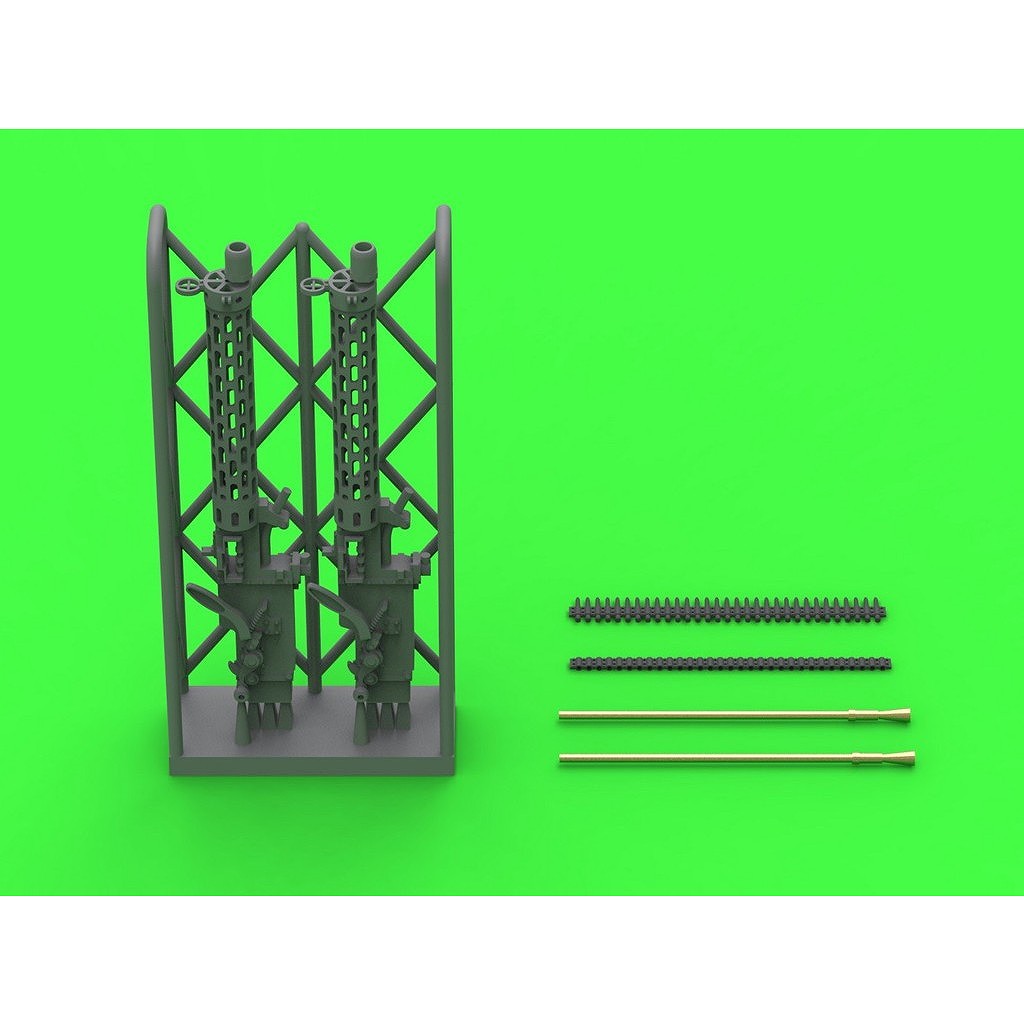 【新製品】AM48-184 WWI ドイツ シュパンダウ LMG 08/15機関銃 ロングコッキングレバータイプ(2個入)