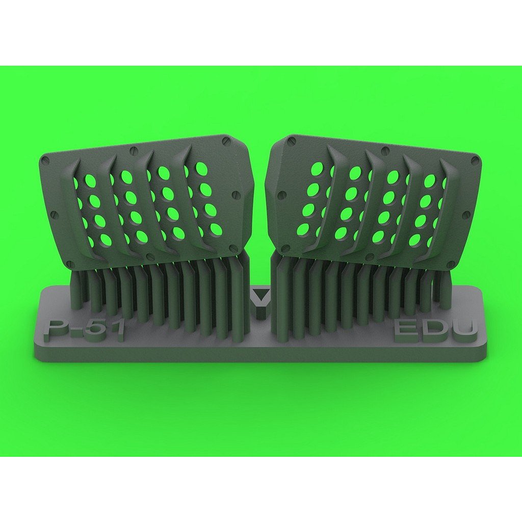 【新製品】AM48-187 ノースアメリカン P-51 マスタング キャブレターエアフィルターカバー イギリス空軍仕様ルーバータイプ Ver.A(エデュアルド用)