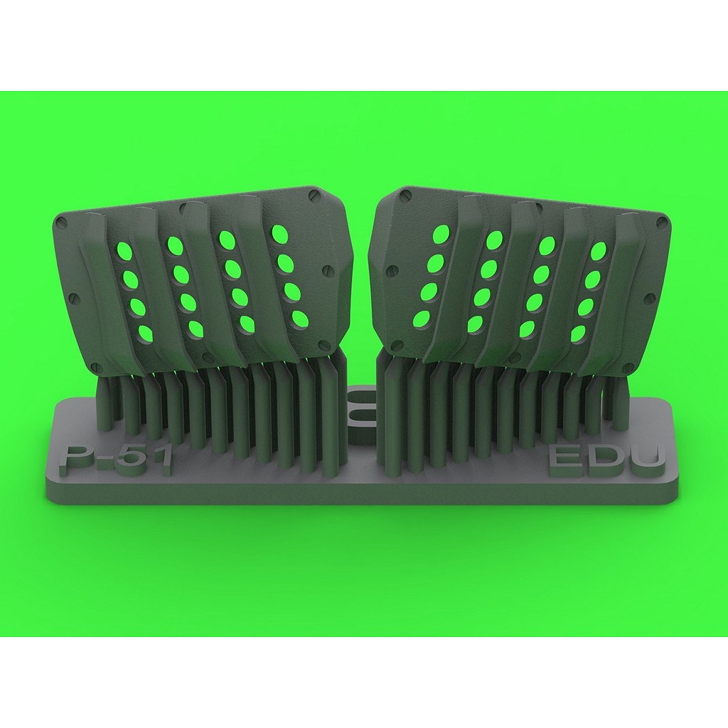 【新製品】AM48-188 ノースアメリカン P-51 マスタング キャブレターエアフィルターカバー イギリス空軍仕様ルーバータイプ Ver.B(エデュアルド用)