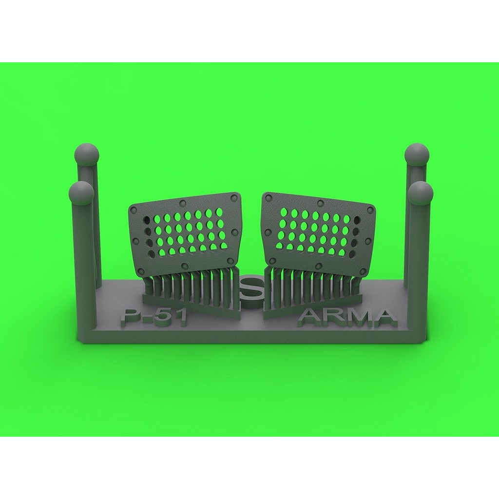 【新製品】AM72-171 ノースアメリカン P-51 マスタング キャブレターエアフィルターカバー 通常穴タイプ(アルマホビー用)