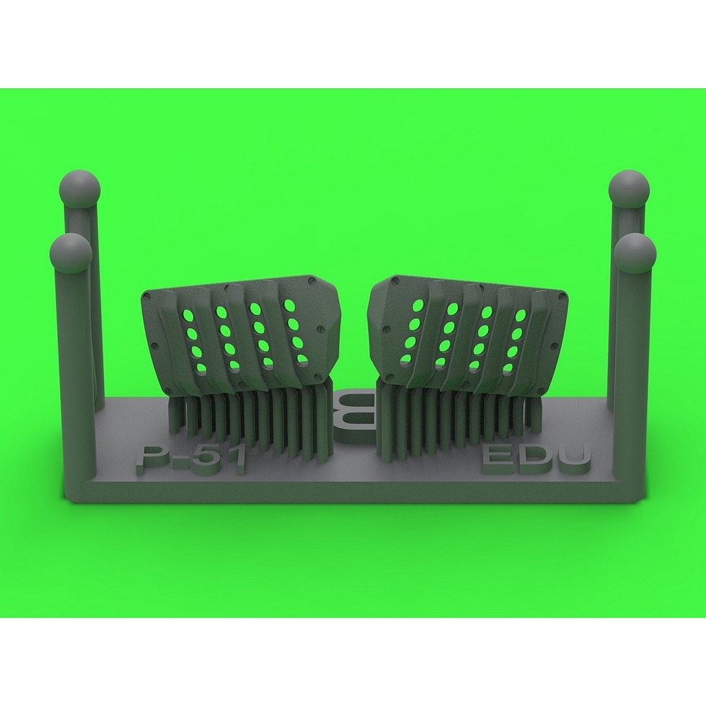 【新製品】AM72-176 ノースアメリカン P-51 マスタング キャブレターエアフィルターカバー イギリス空軍仕様ルーバータイプ Ver.B(エデュアルド用)