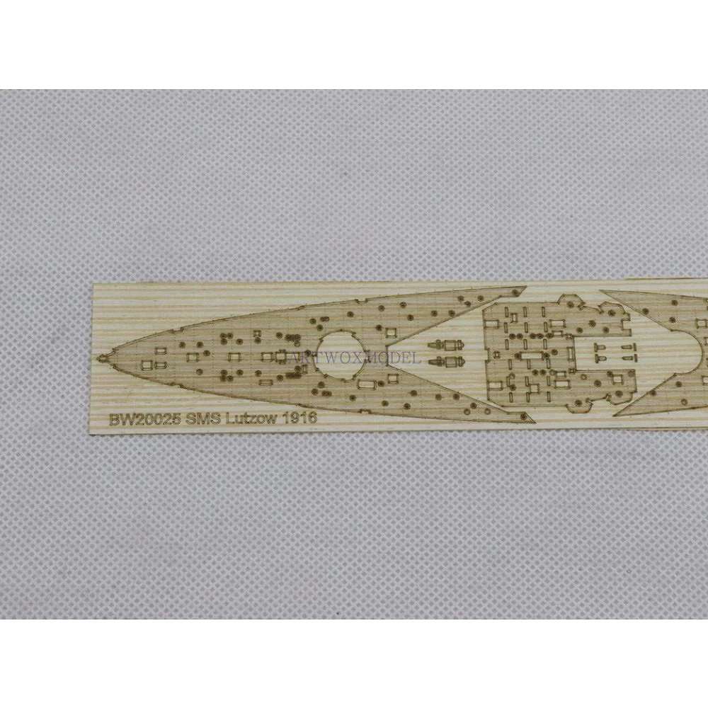 【新製品】BW20025 独海軍 巡洋戦艦 リュッツォウ 1916用 木製甲板 【ネコポス規格外】