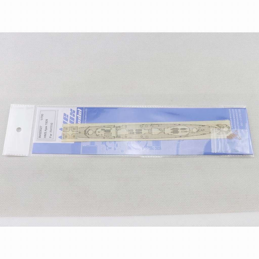【新製品】BW20027 英海軍 軽巡洋艦 エイジャックス 1939用 木製甲板 【ネコポス規格外】