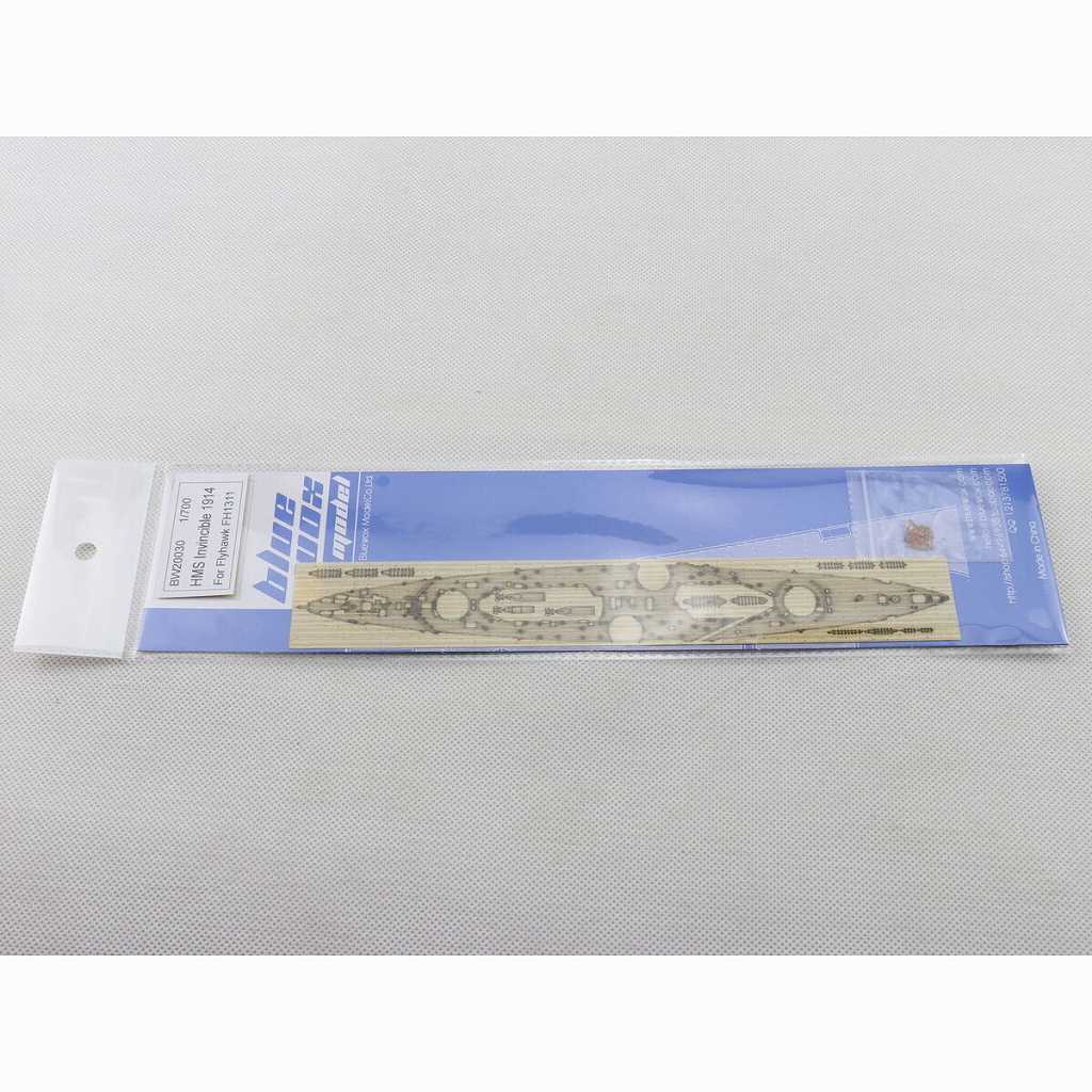 【新製品】BW20030 英海軍 巡洋戦艦 インヴィンシブル 1914用 木製甲板 【ネコポス規格外】