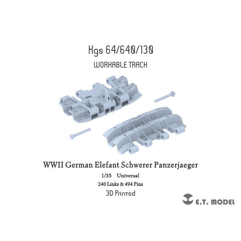 【新製品】P35009 1/35 WWII ドイツ エレファント駆逐戦車用可動式履帯