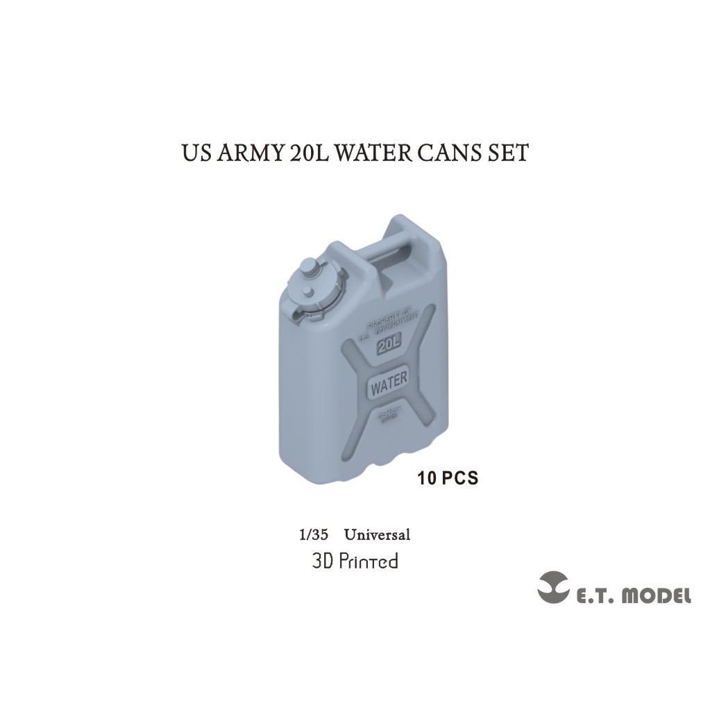 【新製品】P35-241 1/35 アメリカ陸軍 飲料水用 20L樹脂製ジェリカンセット(各社キット対応)