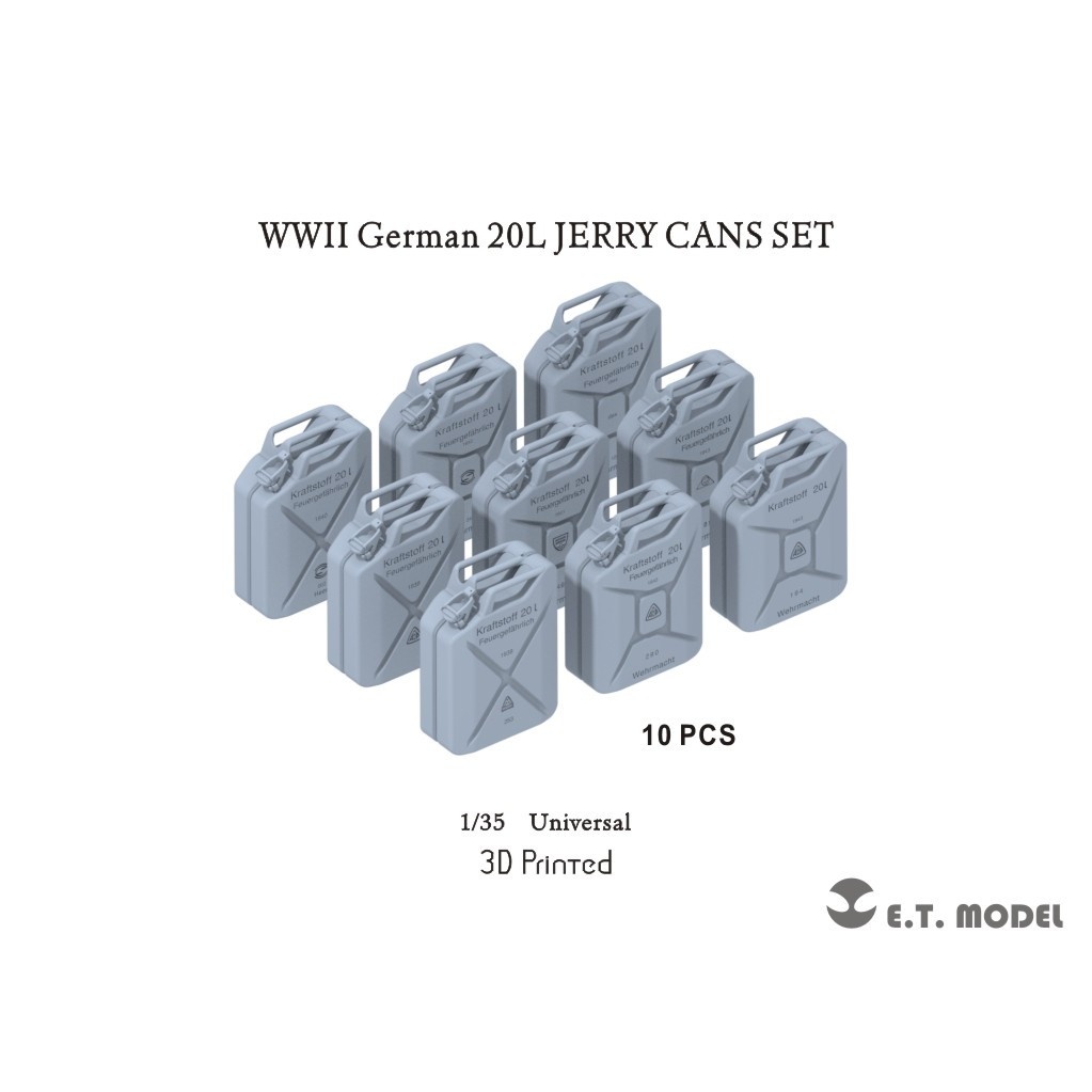 【新製品】P35-242 1/35 WWII ドイツ 20Lジェリカンセット(各社キット対応)