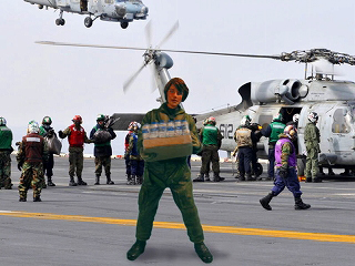 【新製品】[2005003504102] ML-041)現用アメリカ海軍 救援隊ヘリ 搭乗員 「トモダチ作戦」