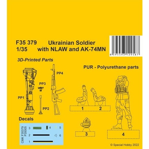 【新製品】F35379 1/35 ウクライナ兵 w/AK-74MN & NLAW