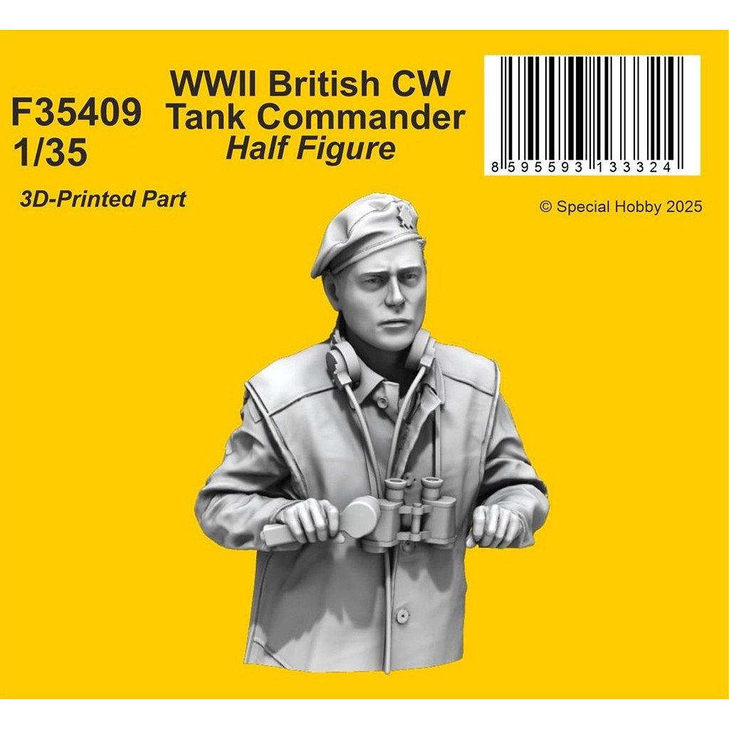 【新製品】F35409 1/35 WWII イギリス軍 戦車長 (半身像)