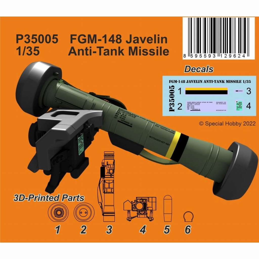 【新製品】P35005 1/35 FGM-148 ジャベリン 対戦車ミサイル