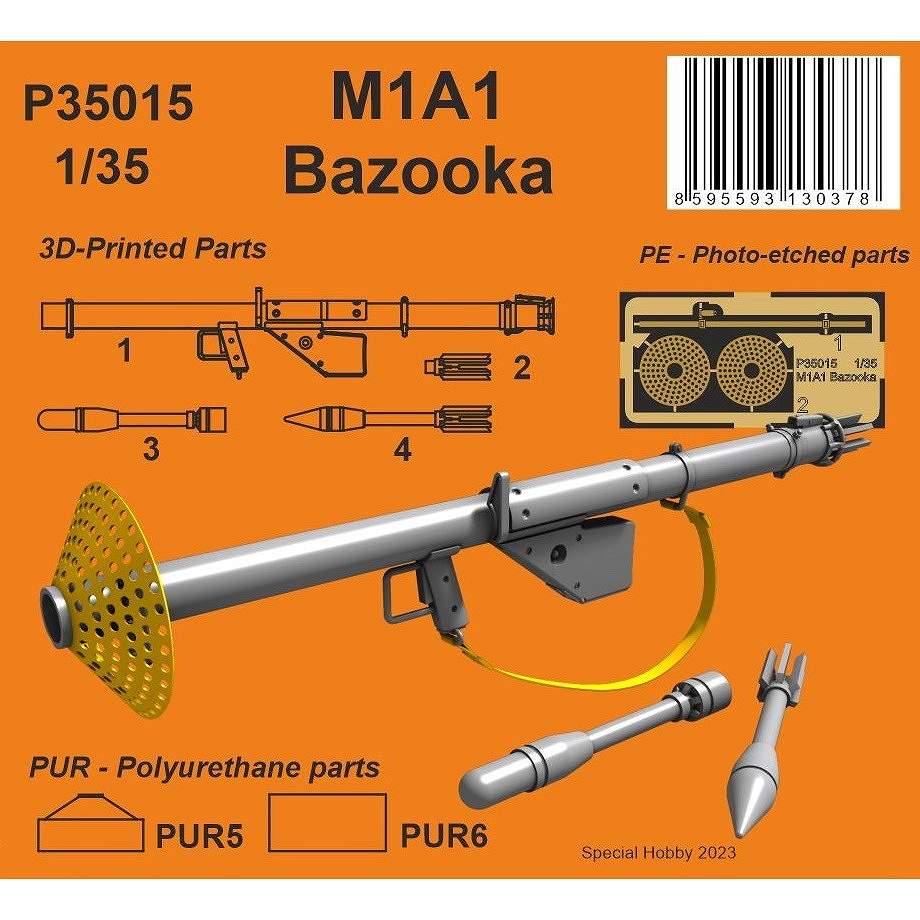 【新製品】P35015 1/35 M1A1 バズーカ砲