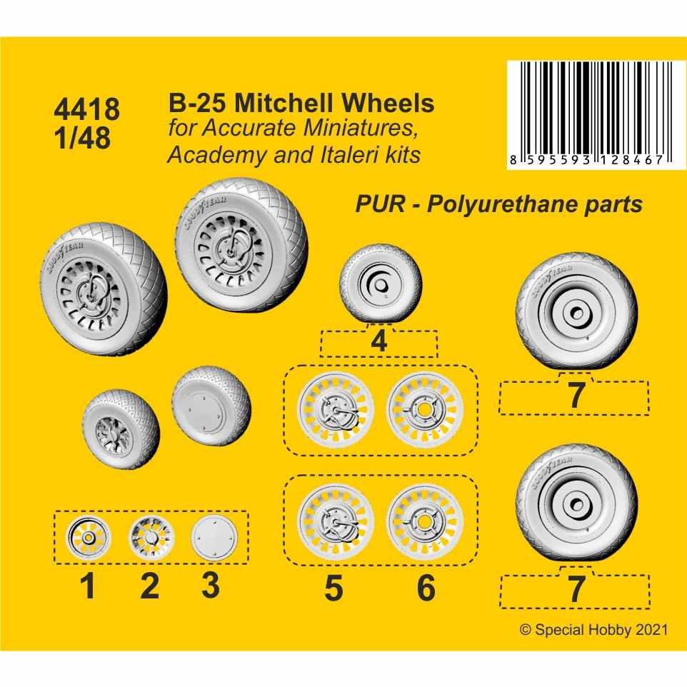 【新製品】4418 B-25 ミッチェル ホイール (汎用)