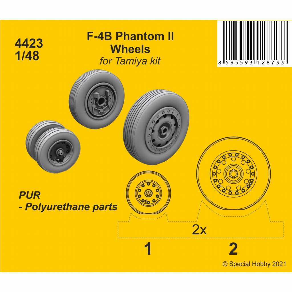 【新製品】4423 1/48 マクドネル・ダグラス F-4B ファントムII ホイール(タミヤ用)