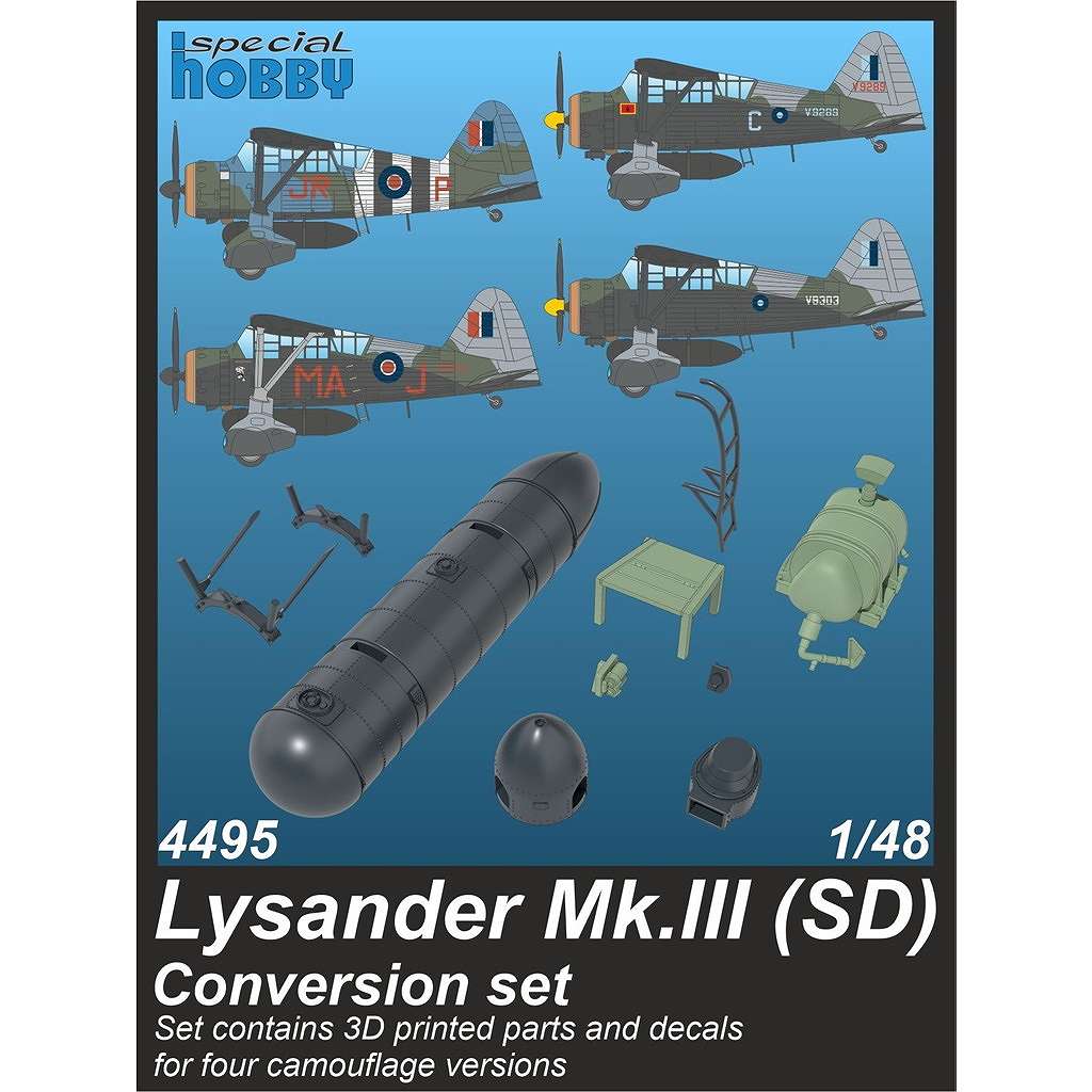 【新製品】4495 1/48 ウェストランド ライサンダーMK.III(SD) 改造セット (エアフィックス用)