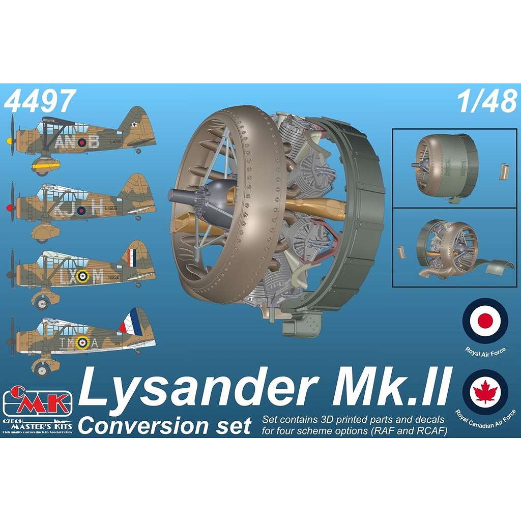 【新製品】4497 1/48 ウェストランド ライサンダー Mk.II (パーシウスエンジン搭載型)改造パーツセット (エアフィックス用)