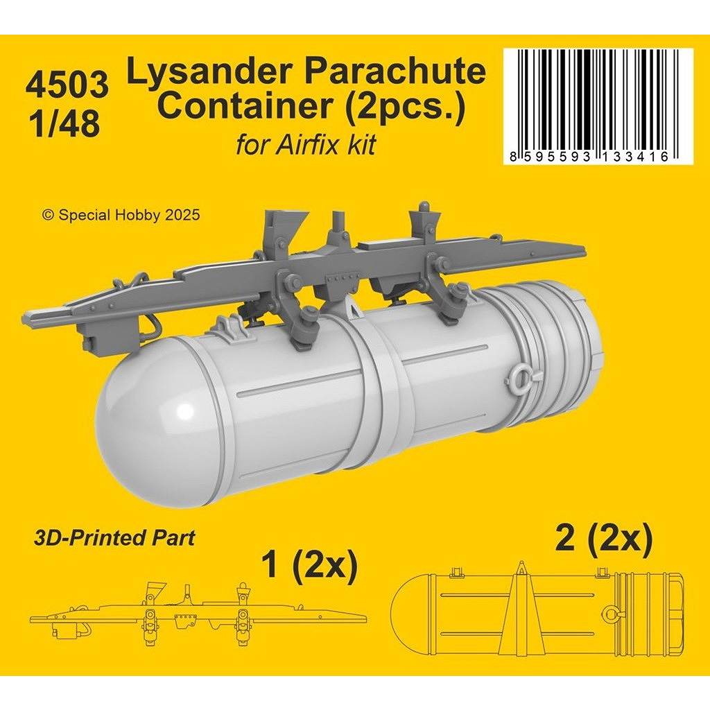 【新製品】4503 1/48 ウェストランド ライサンダー パラシュートコンテナ (2個入)(エアフィックス用)