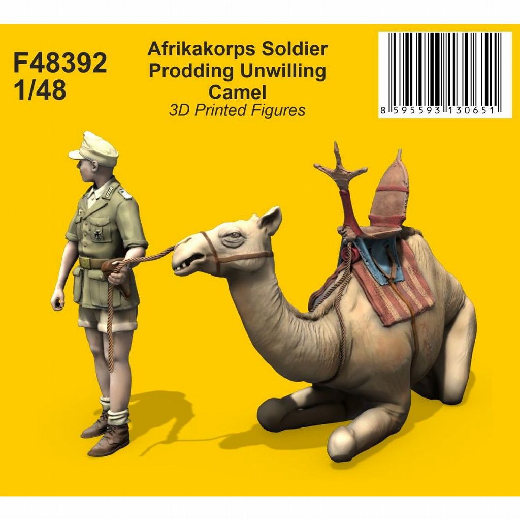 【新製品】F48392 1/48 ドイツアフリカ軍団兵 w/頑固なキャメル