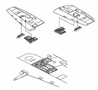 【新製品】[2005067271965] 7196)スーパーマリン スピットファイア Mk.IX 翼内機銃格納庫