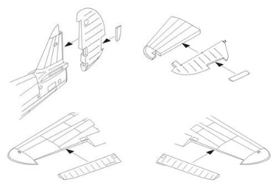 【新製品】[2005067272511] 7251)P-40E ウォーホーク 動翼