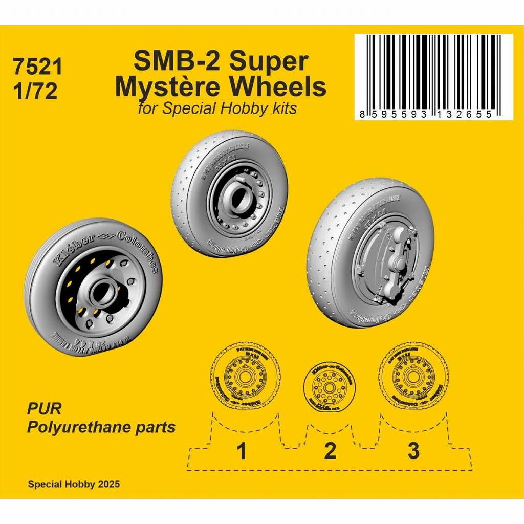 【新製品】7521 1/72 SMB-2 シュペルミステール自重変形ホイール (スペシャルホビー用)