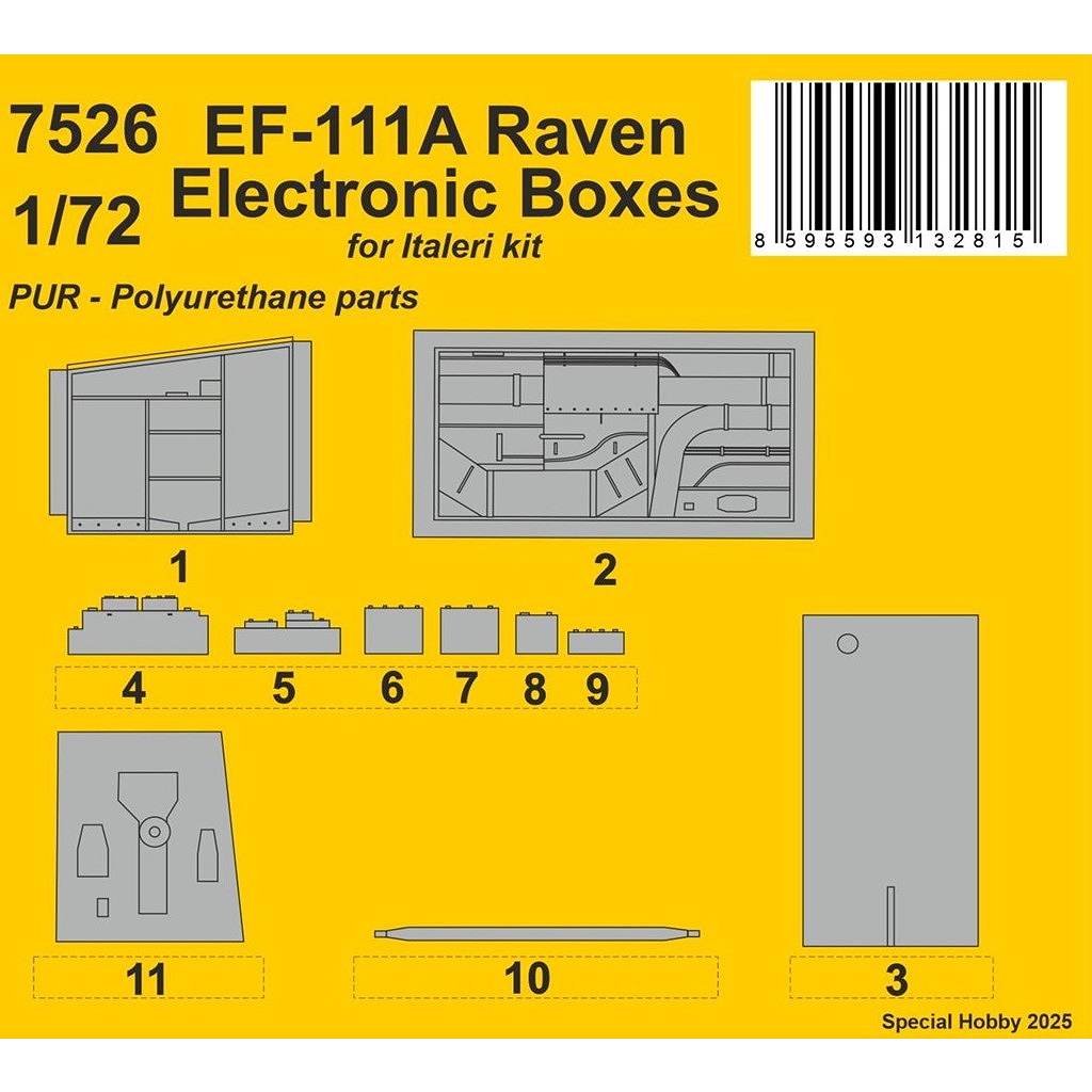 【新製品】7526 1/72 EF-111A レイヴンアビオニクスベイ (イタレリ用)