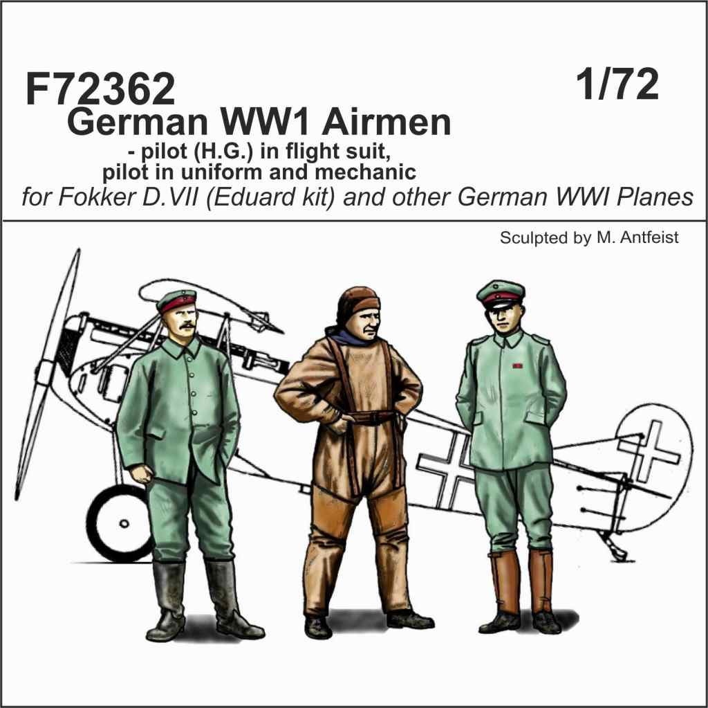 【新製品】F72362 WWI ドイツ空軍 パイロット & 整備兵 (3体)