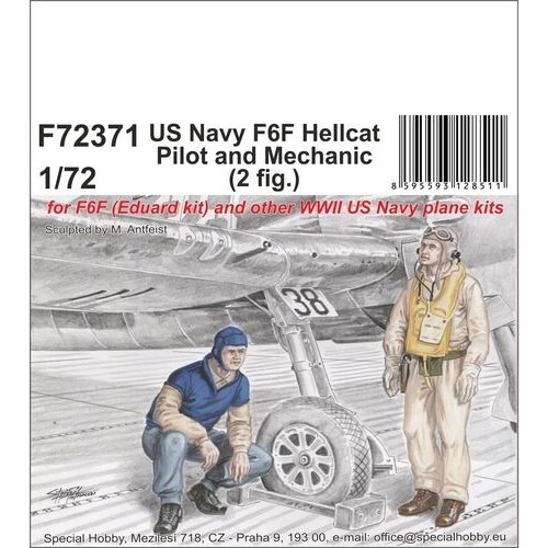 【新製品】F72371 F6F ヘルキャット パイロット & 整備兵