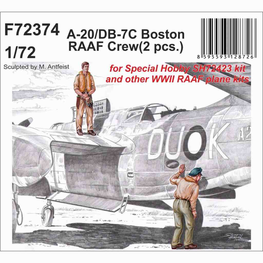 【新製品】F72374 1/72 オーストラリア空軍 A-20/DB-7Cクルー (2体入り)