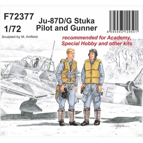 【新製品】F72377 1/72 ユンカース Ju87D/G スツーカ パイロット & 機銃手