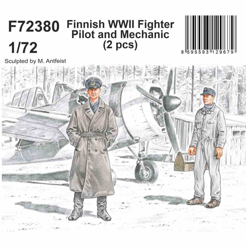 【新製品】F72380 1/72 WWII フィンランド空軍パイロット & 整備兵