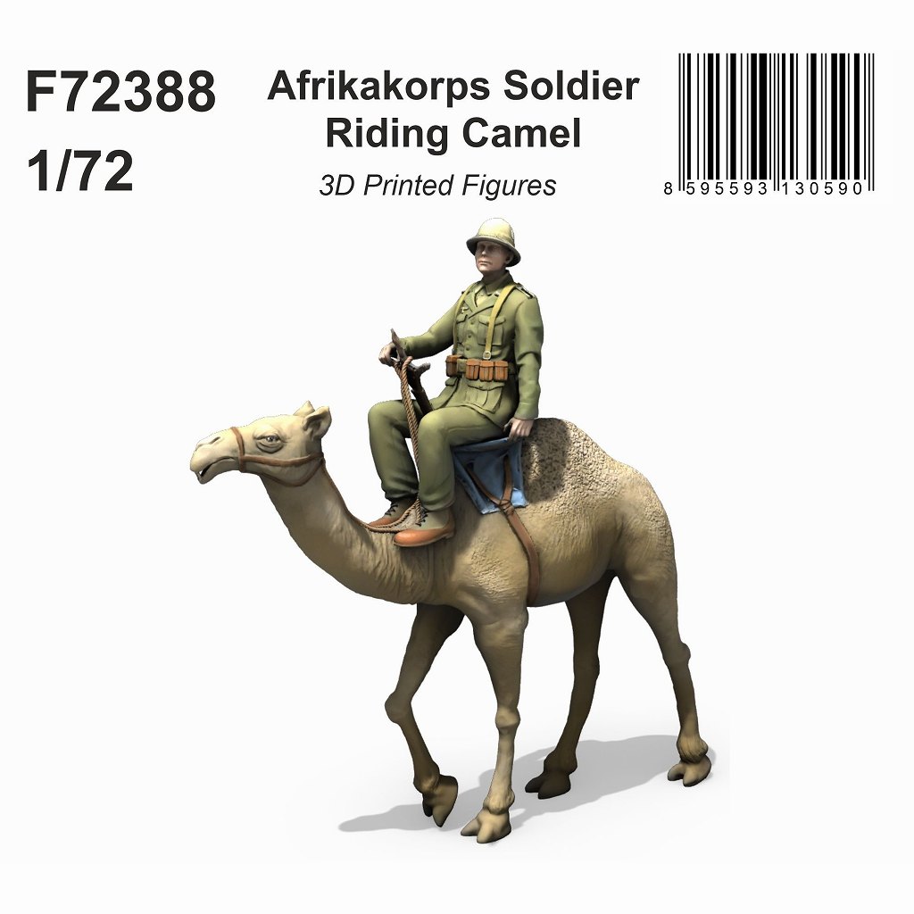【新製品】F72388 1/72 ドイツアフリカ軍団兵・キャメル騎乗