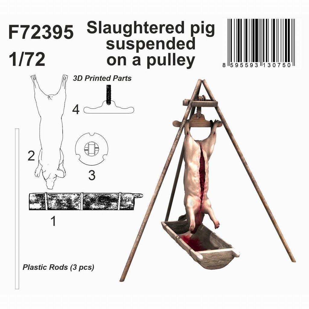 【新製品】F72395 1/72 解体された豚