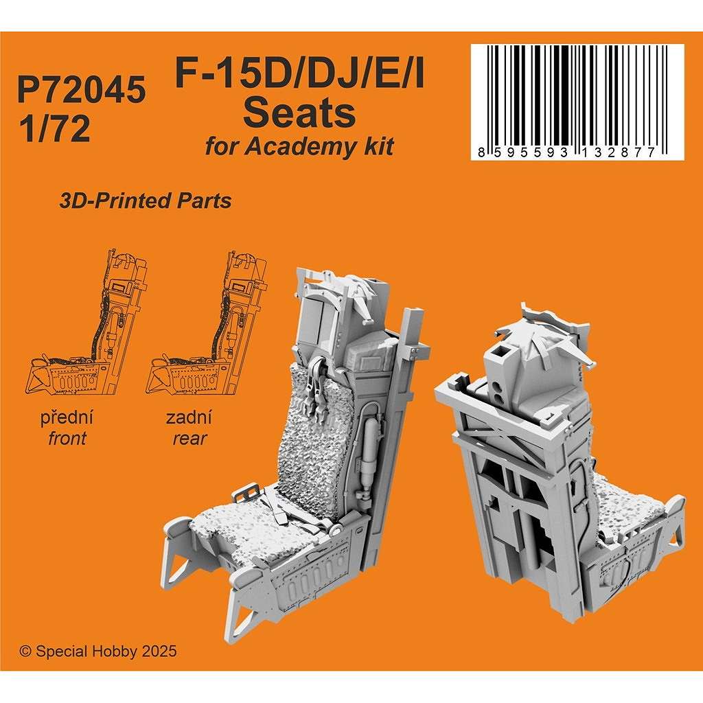 【新製品】P72045 1/72 F-15D/DJ/E/I 射出座席 (2個入) (アカデミー用)