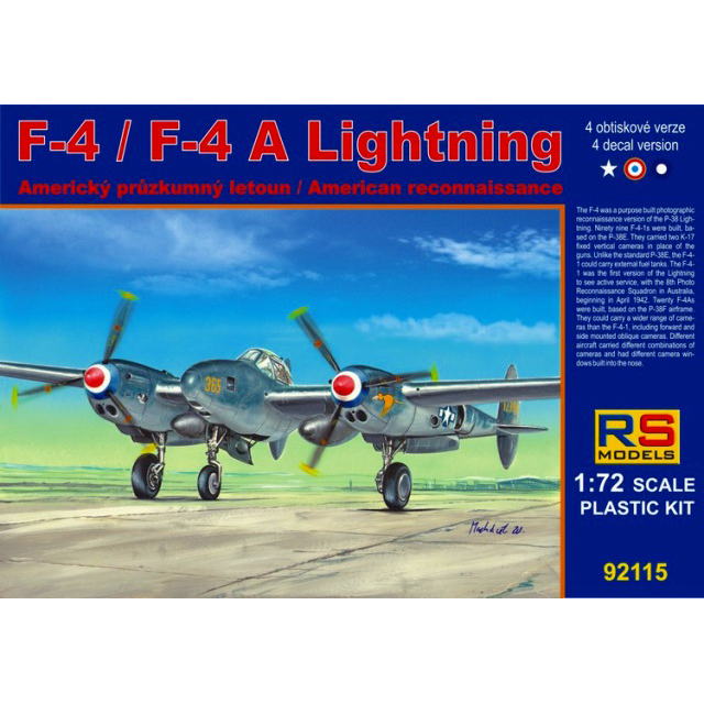 【新製品】[2005209211507] 92115)F-4 ライトニング 偵察機タイプ