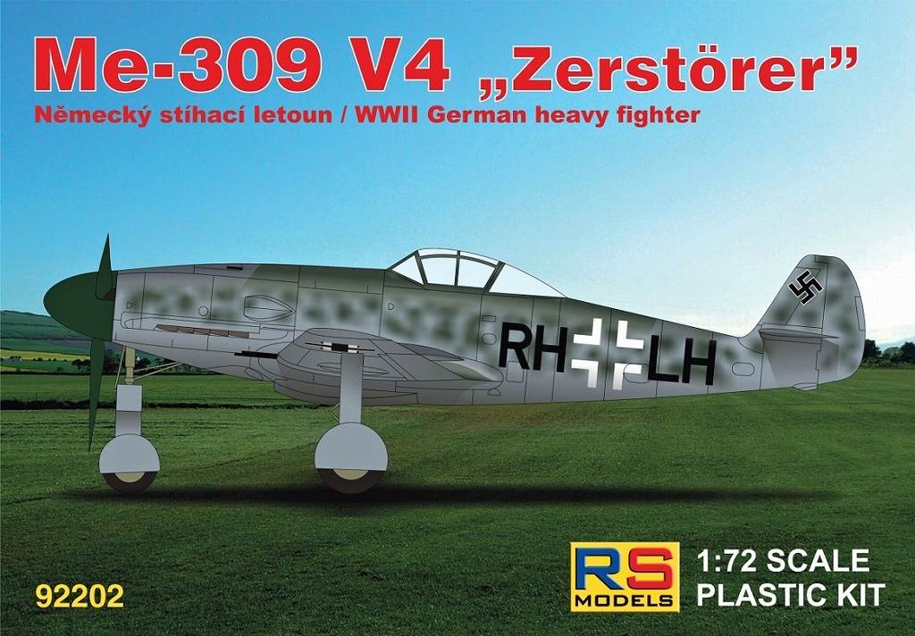 【新製品】92202)メッサーシュミット Me309V4 駆逐機