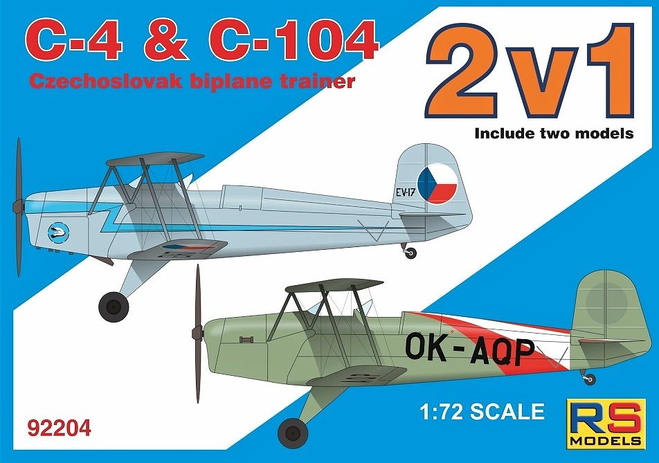 【新製品】92204)チェコスロバキア C-4 & C-104 練習機