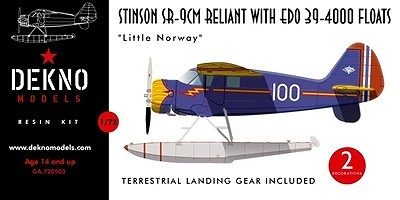 【新製品】GA720503)スティンソン SR-9CM リライアント 水上機 リトルノルウェー